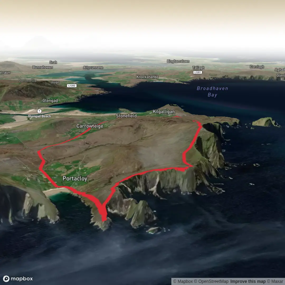 An image depicting the trail Benwee Head Loop Walk and its surrounding area.