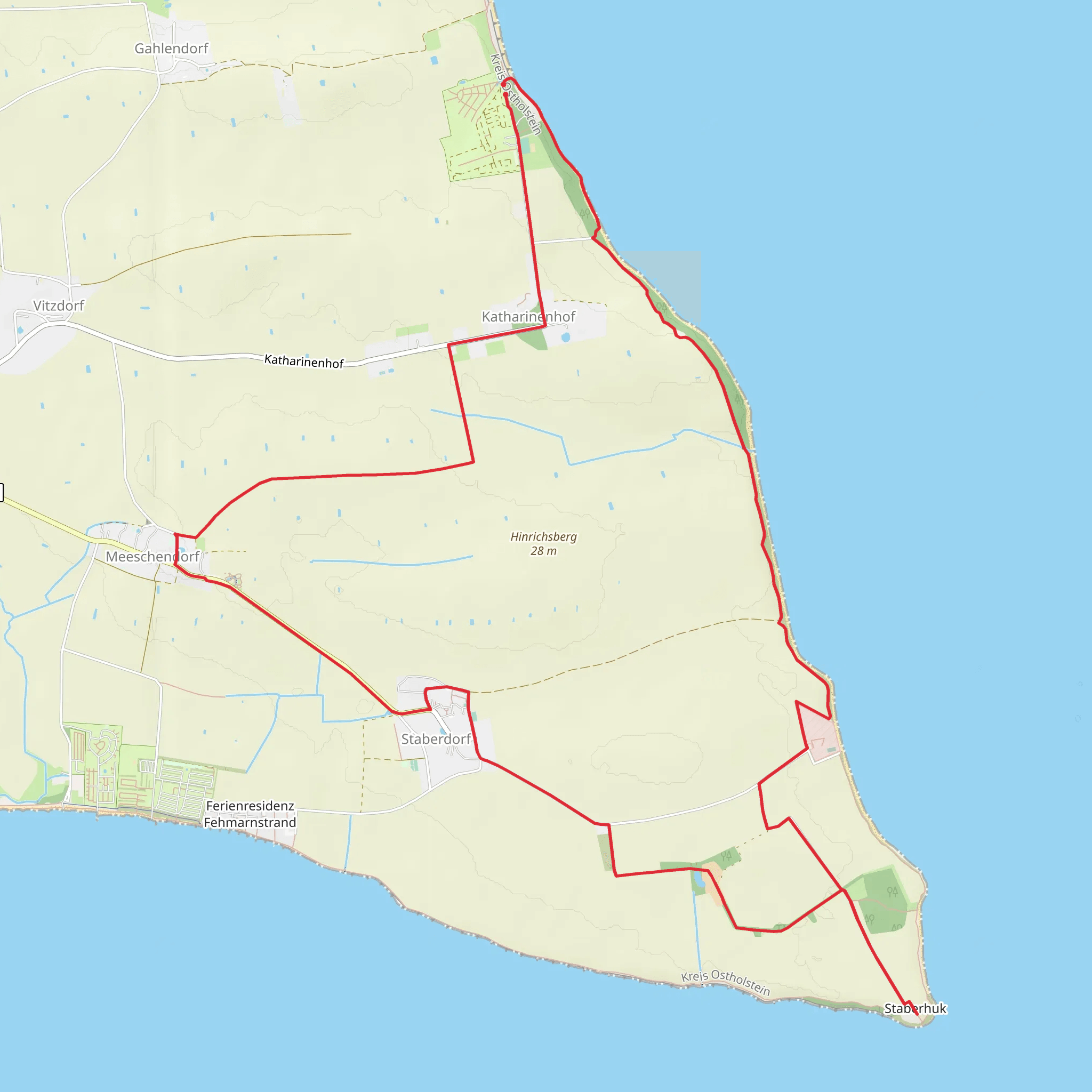 Katharinenhof and Staberdorf Loop mobile static map