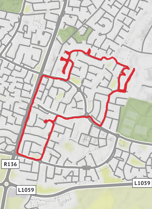 Hike from Lucan mobile static map