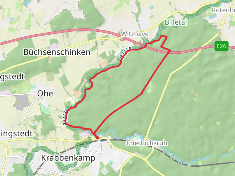 Fürstenbrücke, Witzhaver Berg and Lindenallee Loop