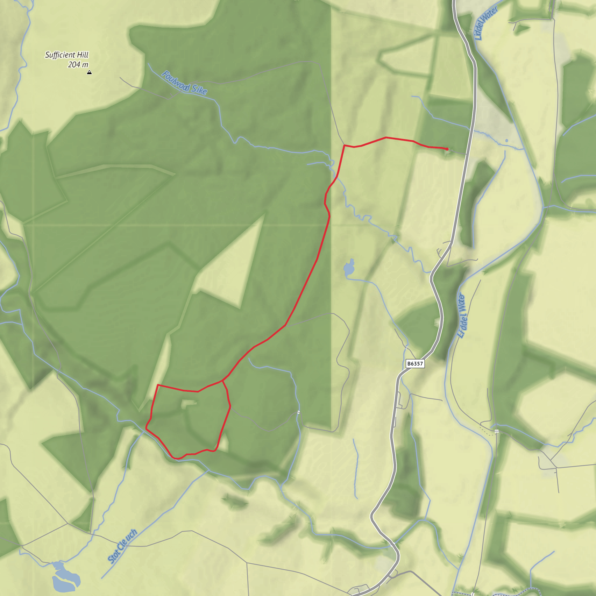 Demainholm Forest Loop mobile static map