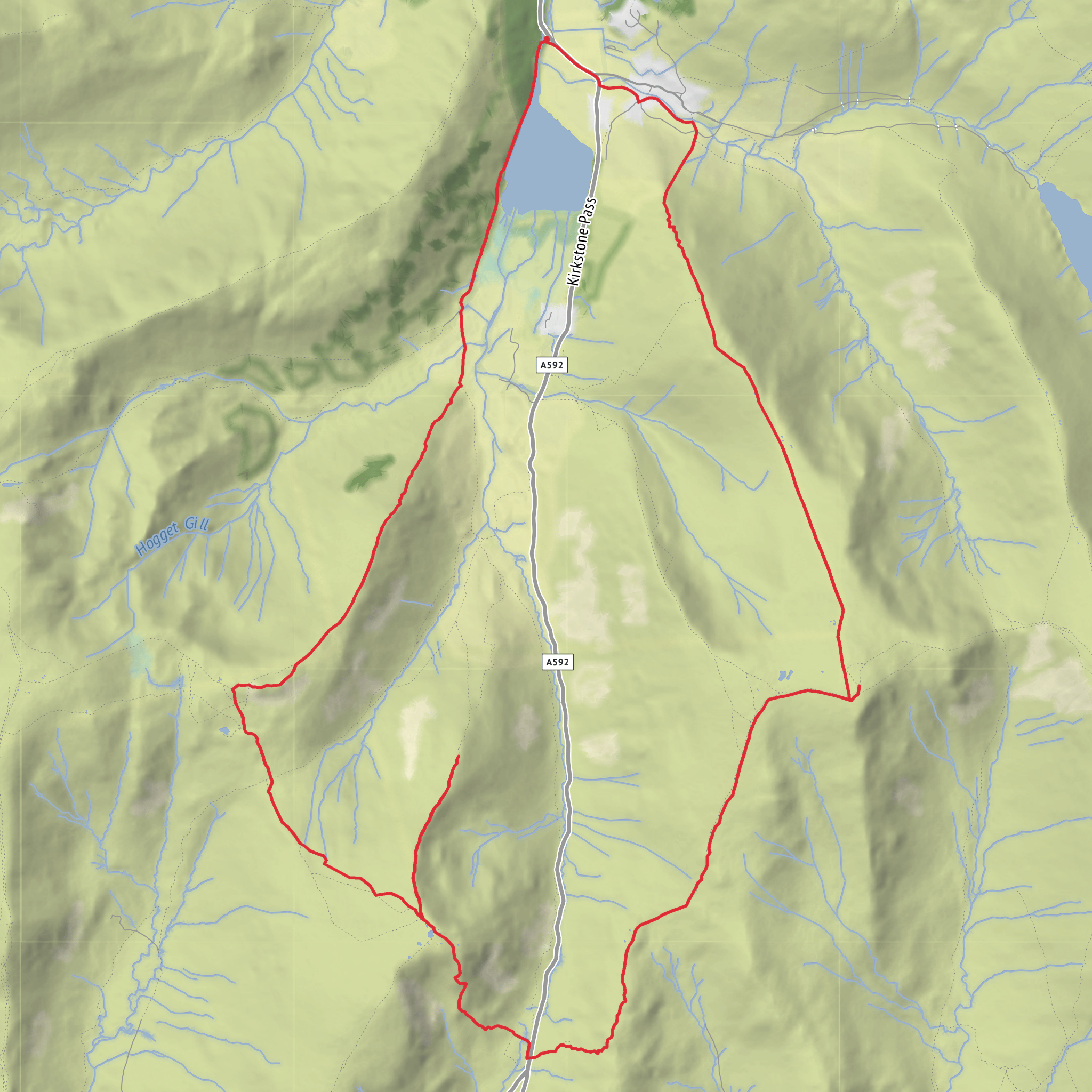Kirkstone north mobile static map