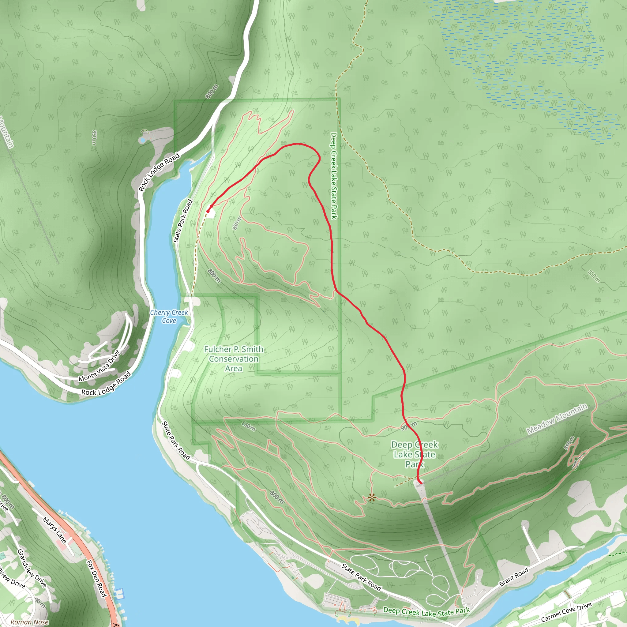 Thayerville Lookout Tower Walk mobile static map