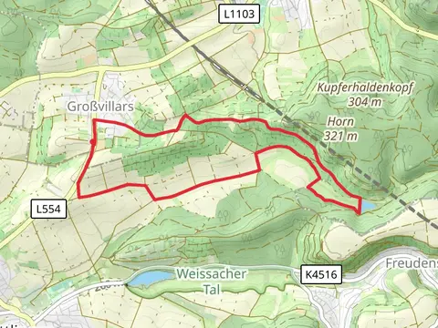 Bernhardsweiher via Blaues Kreuz and Bernhardsbach