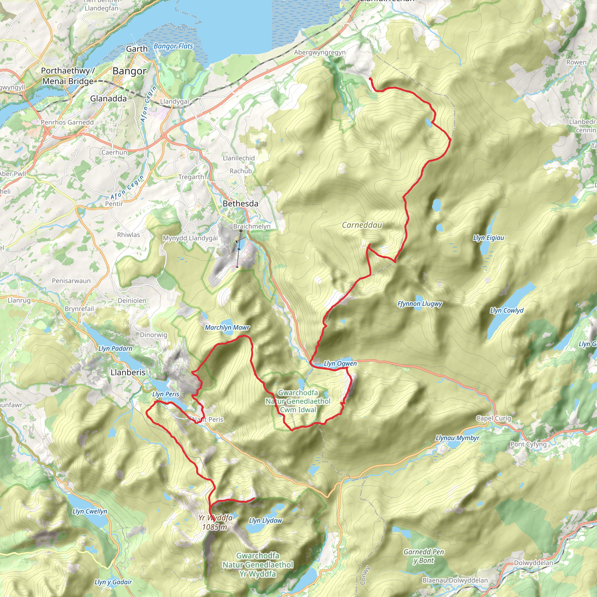 Welsh 3000s Ultra Route mobile static map