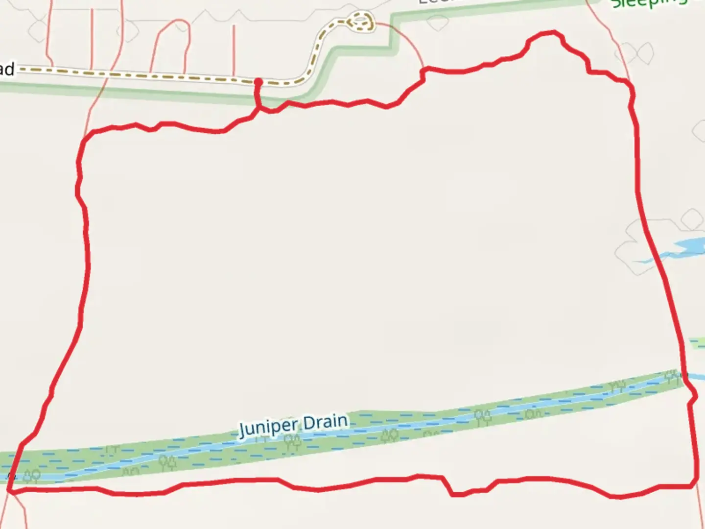 An image depicting the trail Good Harbor Bay Loop Trail and its surrounding area.