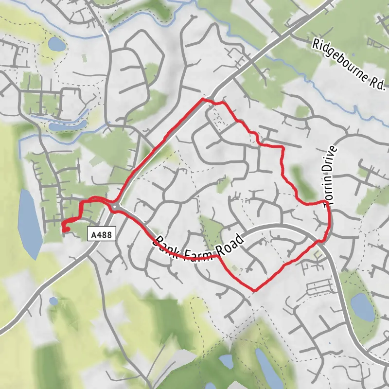 Shropshire Walking mobile static map