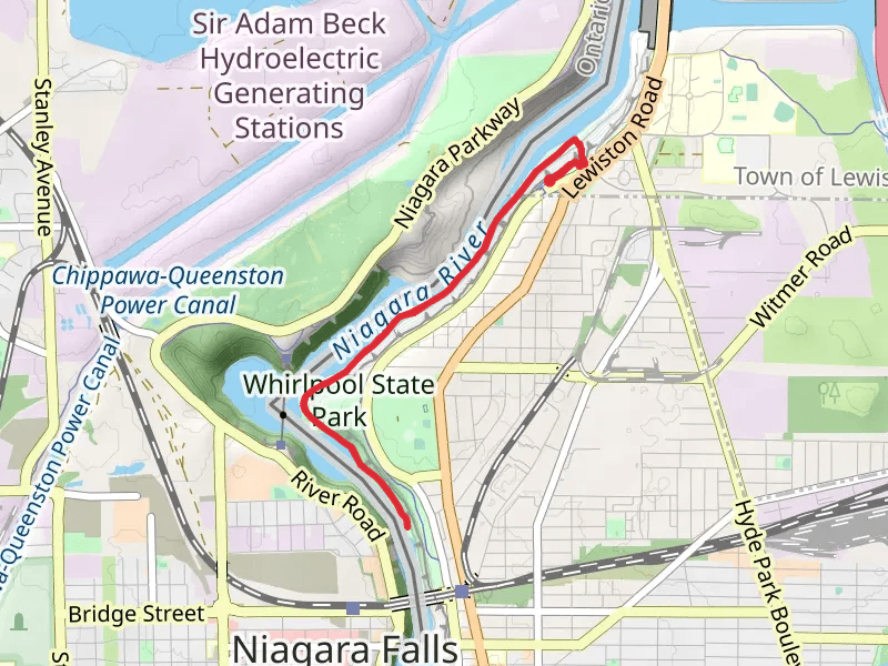 Niagara River Shore Trail from Lewiston Road
