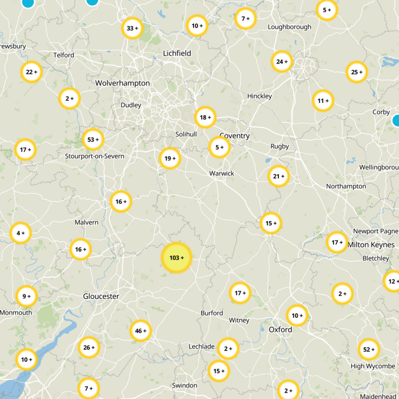 Stratford-on-Avon Static Map
