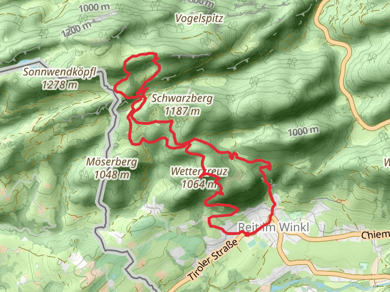 Wetterkreuz, Chiemsee Blick and Hausbachfall Loop - Reit im Winkl