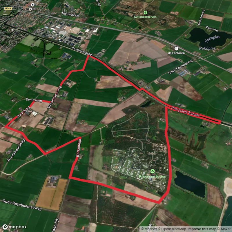 Overijsseks Kanaal via Sallandpad and Krieghuis Weg