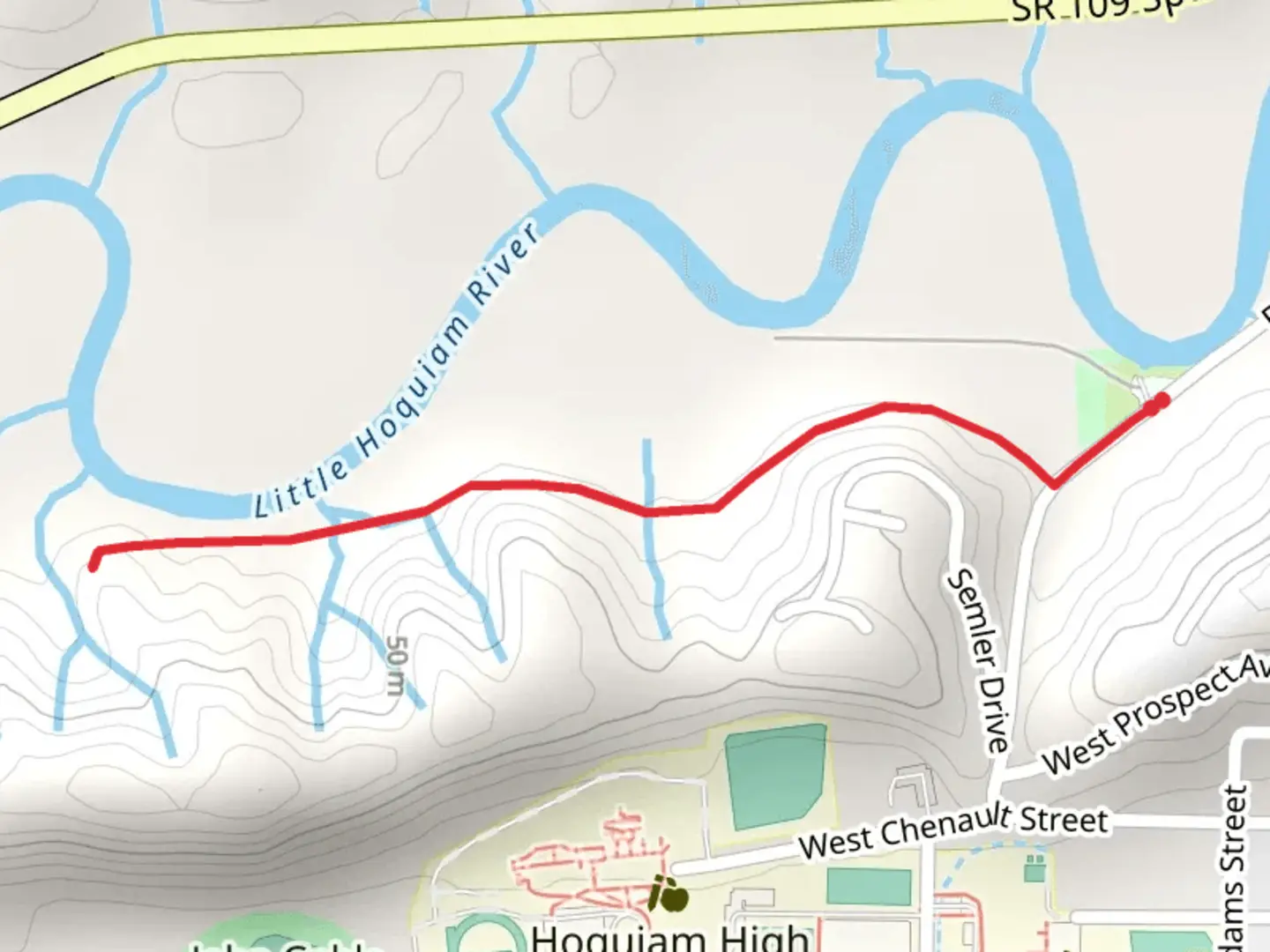 An image depicting the trail Boat Launch and its surrounding area.