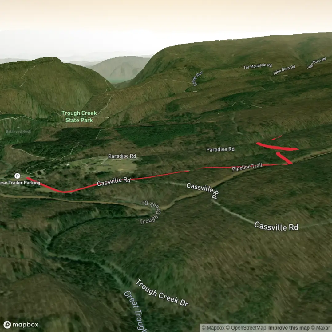 An image depicting the trail Clever Trail and its surrounding area.