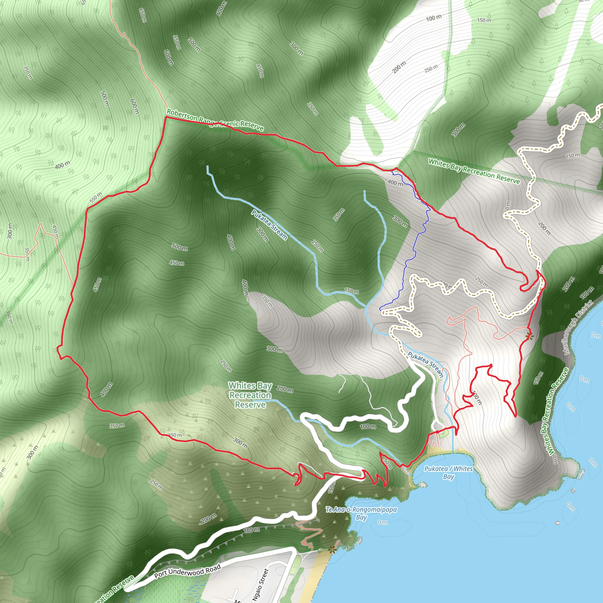 Mount Robertson Loop Track mobile static map