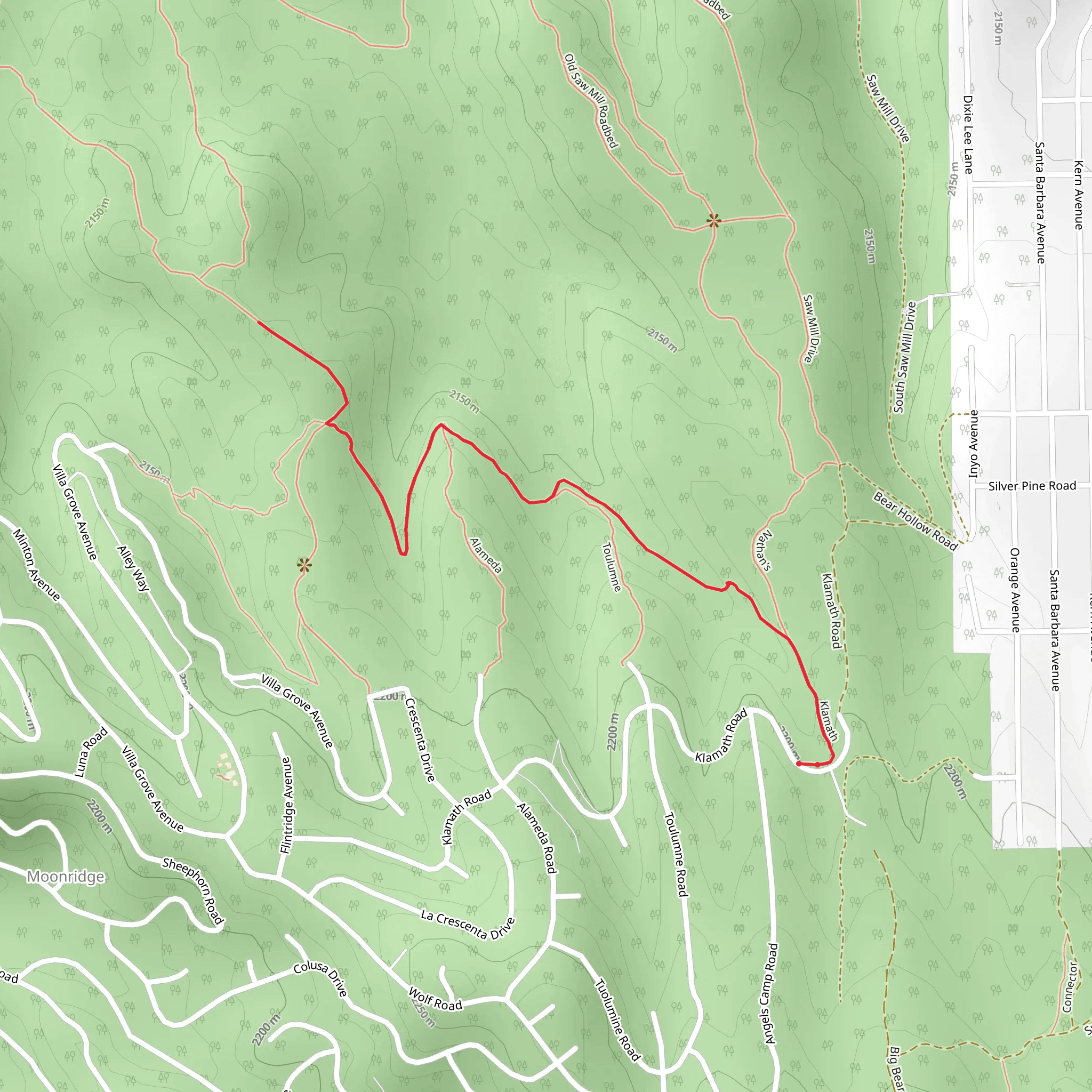 Klamath Walk mobile static map