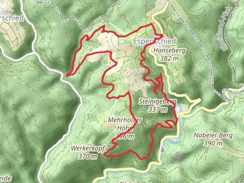 Saurier Fels, Mehrholzer Hohe and Oma's Ruh Loop - Espenschied