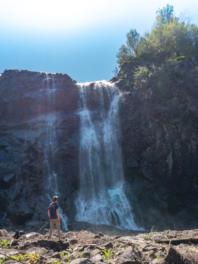 An image depicting the trail Donnellys Weir - Mt St Leonard Trail and its surrounding area.