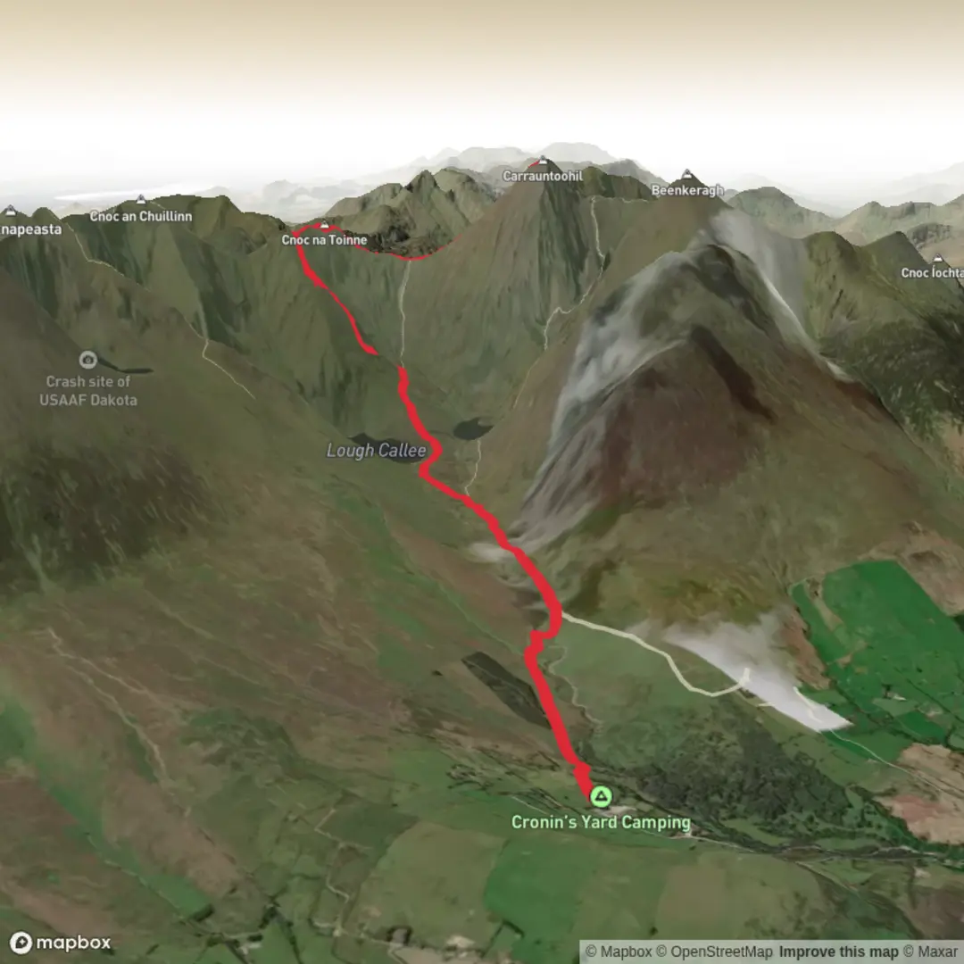 An image depicting the trail V93 HK71 - Aug 1 and its surrounding area.