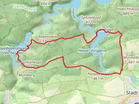 Hassel-Vorsperre and Ruine Trageburg Loop