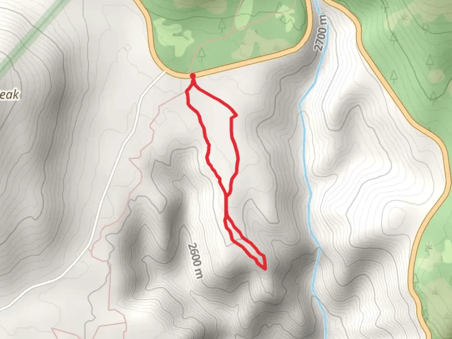 An image depicting the trail Upper Frijoles Canyon Overlook Loop Trail and its surrounding area.