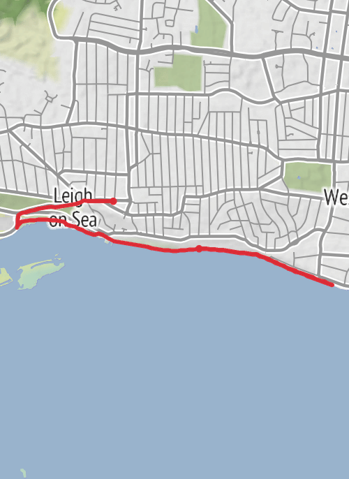 Southend-on-Sea Running mobile static map