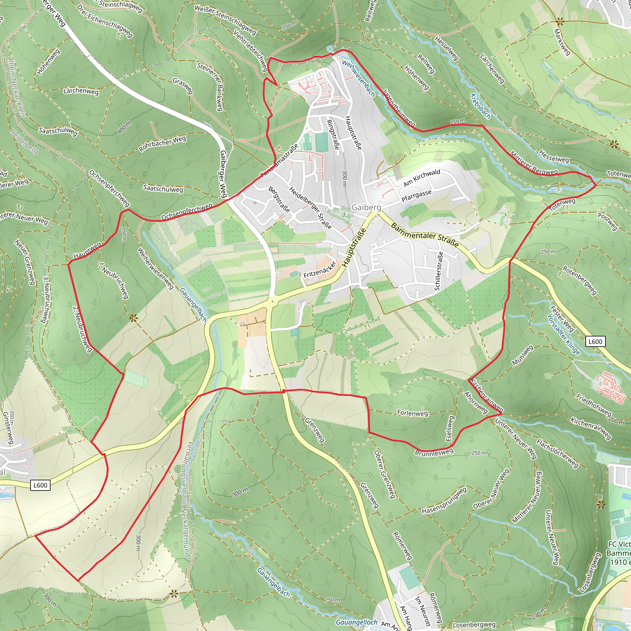 Rund um Gaiberg mobile static map