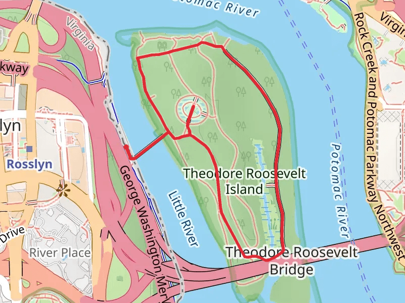 Theodore Roosevelt Island Loop