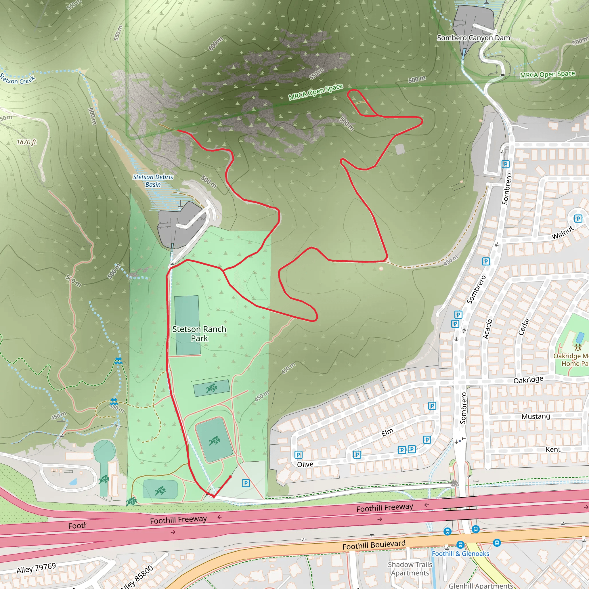 Statson Ranch Park mobile static map