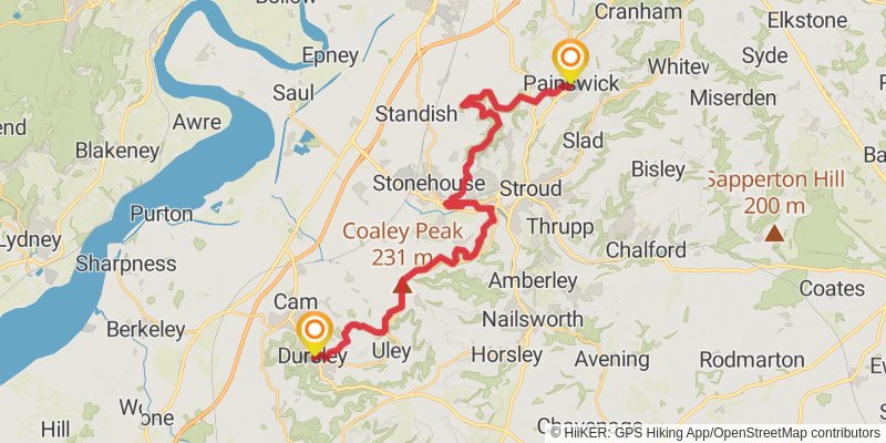 Painswick to Nymphsfield to Dursley  thumbnail