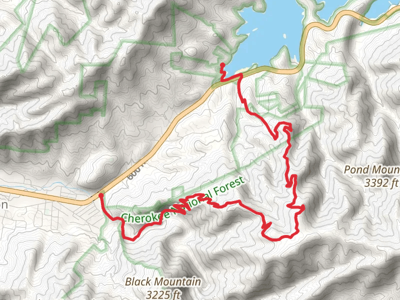 Appalachian Trail from Watauga Lake