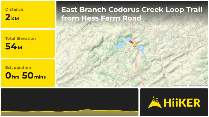 East Branch Codorus Creek Loop Trail from Hess Farm Road | York County