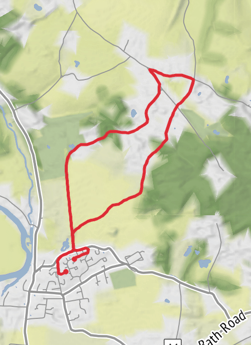 Hike from Wargrave mobile static map