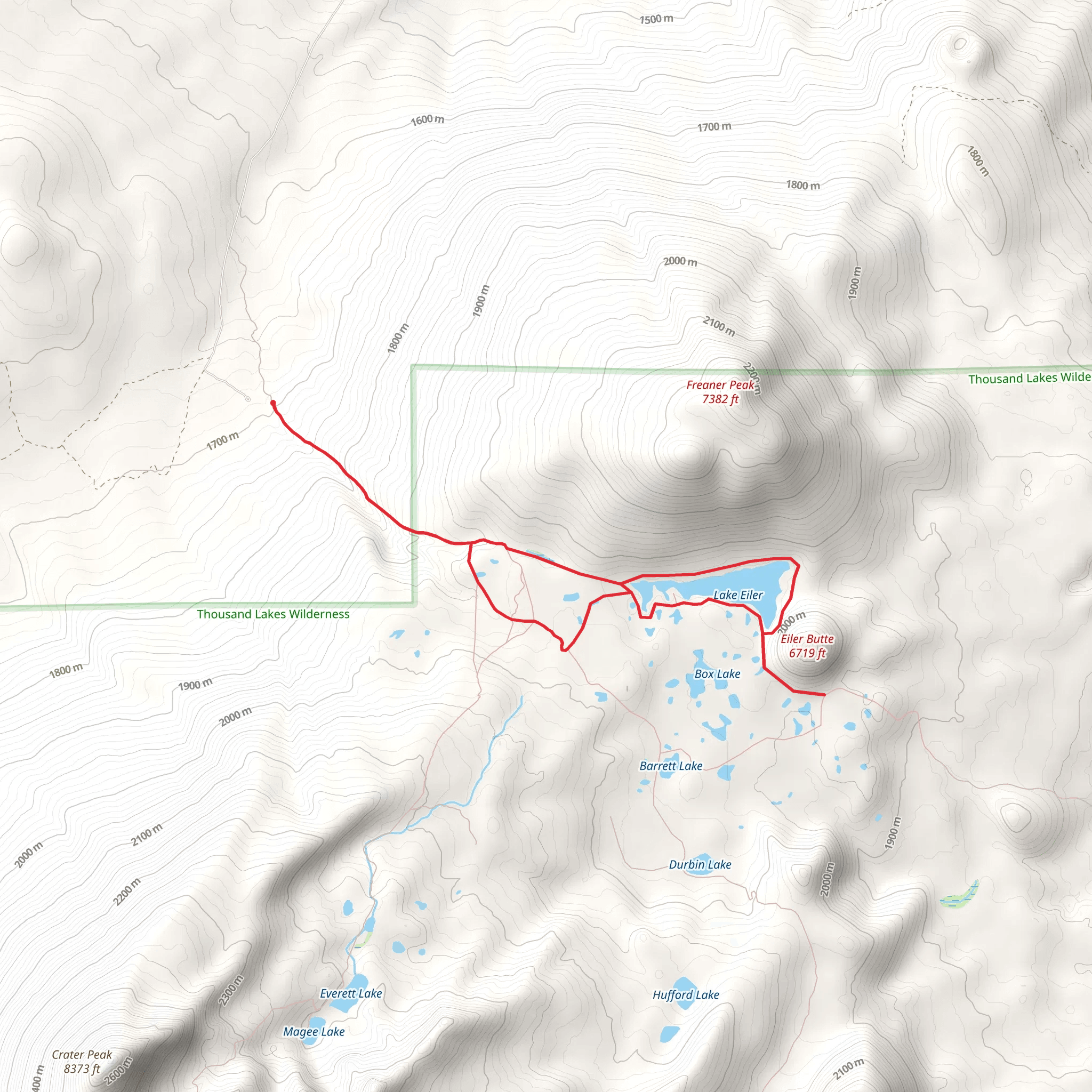 Lake Eiler Loop mobile static map