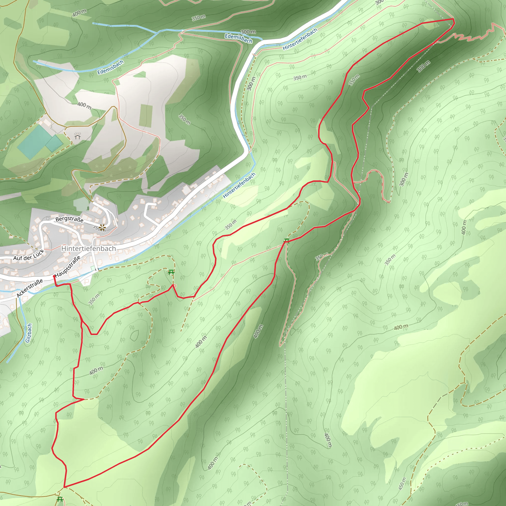 Gilzberg and Bismarckeiche Loop mobile static map