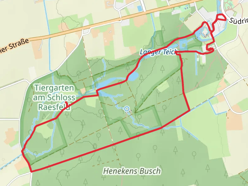 Großer Teich and Weinbergteich via Zum Schelderhoff and Tiergarten