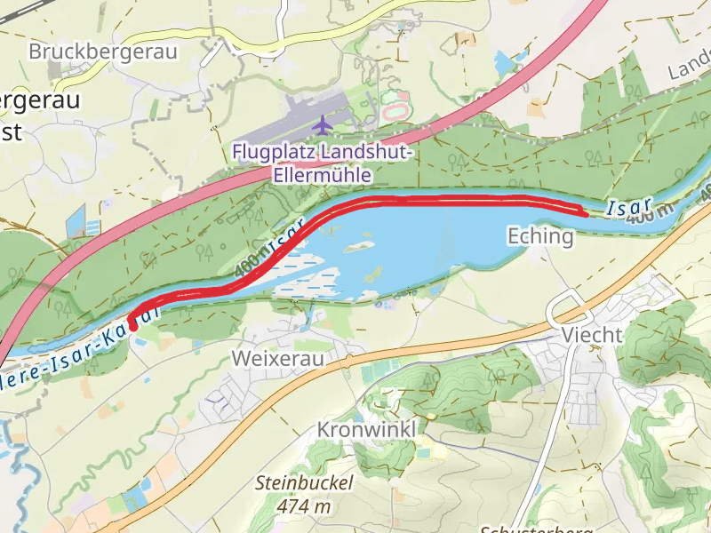 Echinger Stausee and Isar