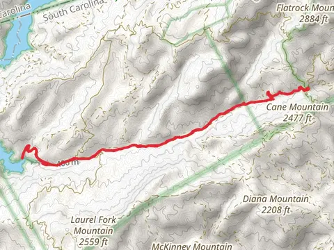 Lake Jocassee via Laurel Fork Creek Road