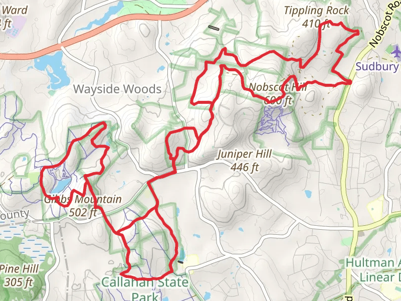 Nobscot Hill and Gibbs Mountain Loop