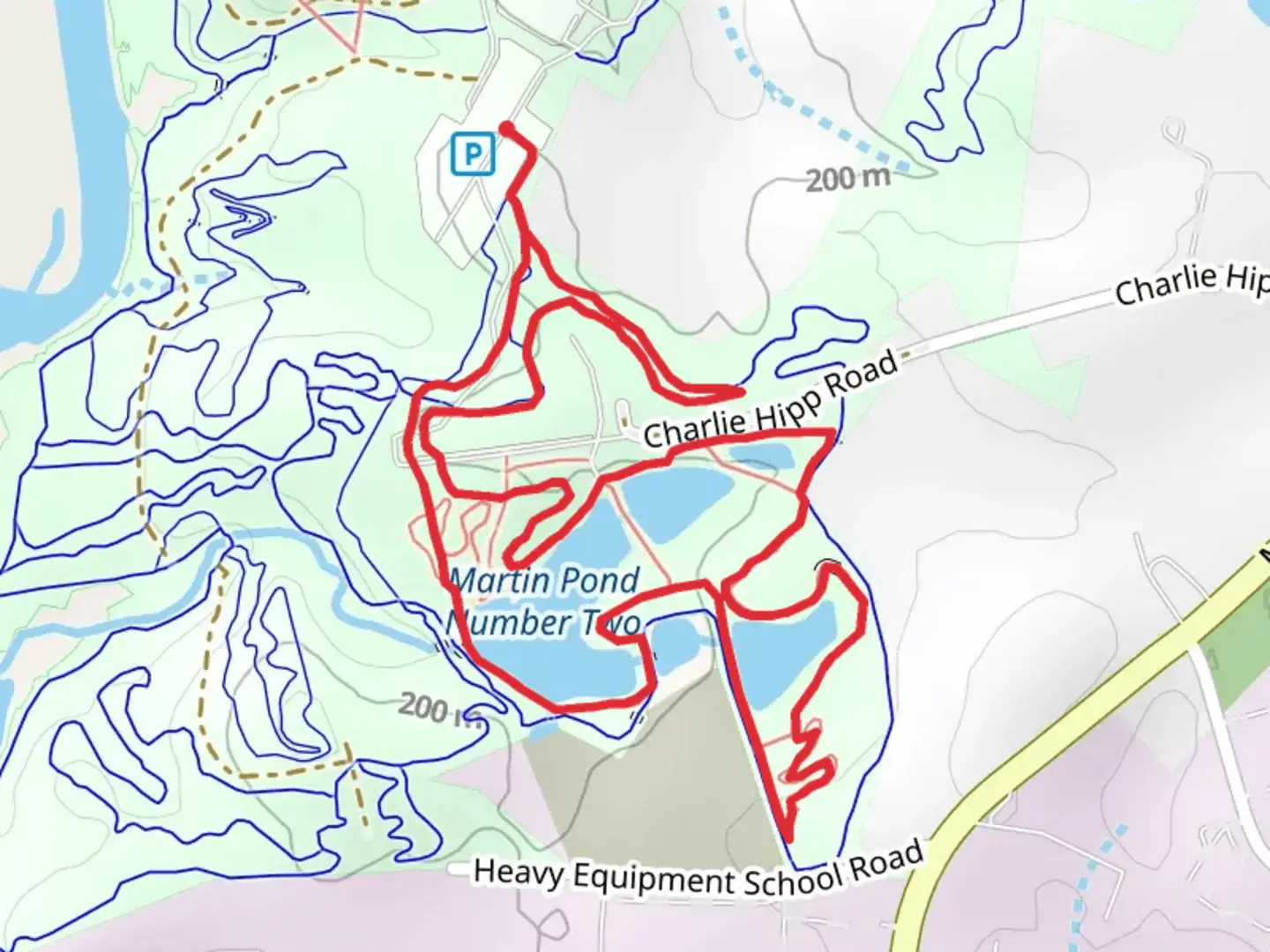 An image depicting the trail Lake Loop and its surrounding area.