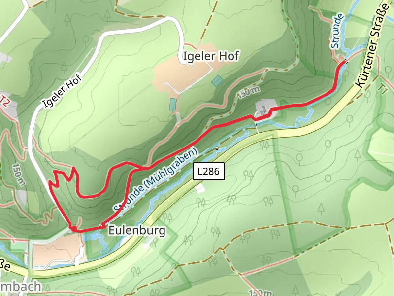 Strunde via Herrenstrunden Rundweg