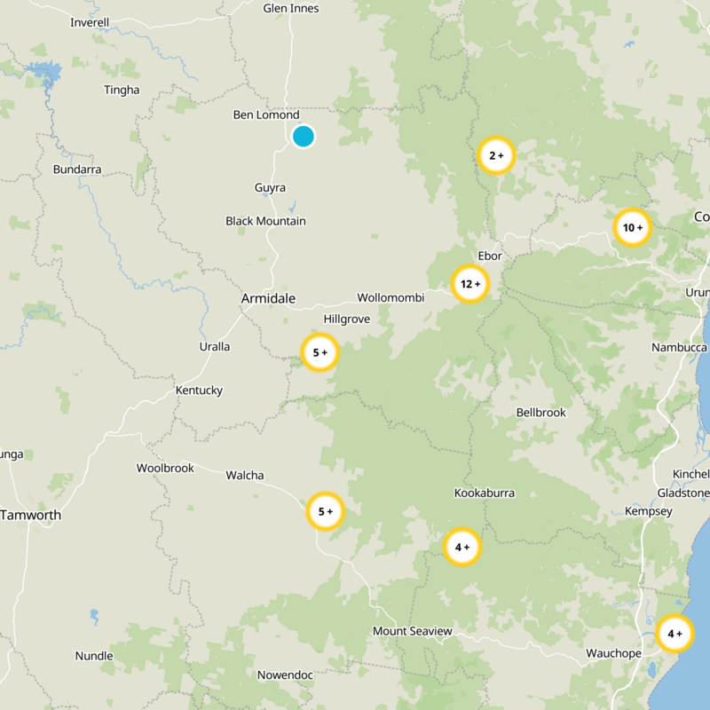 Armidale Dumaresq Static Map