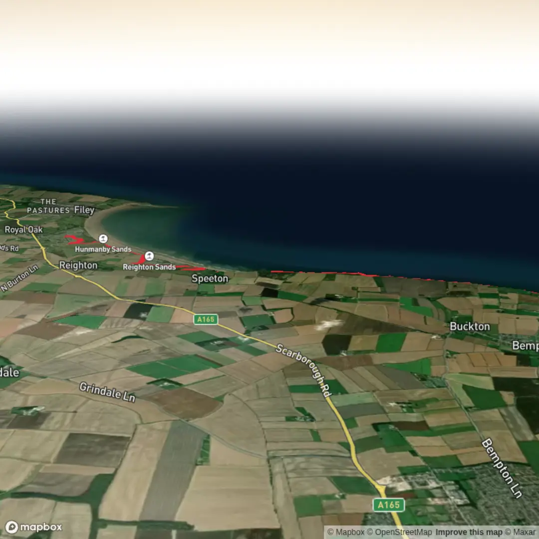 An image depicting the trail Hike from Primrose Valley to Bempton via Buckton Cliffs and its surrounding area.