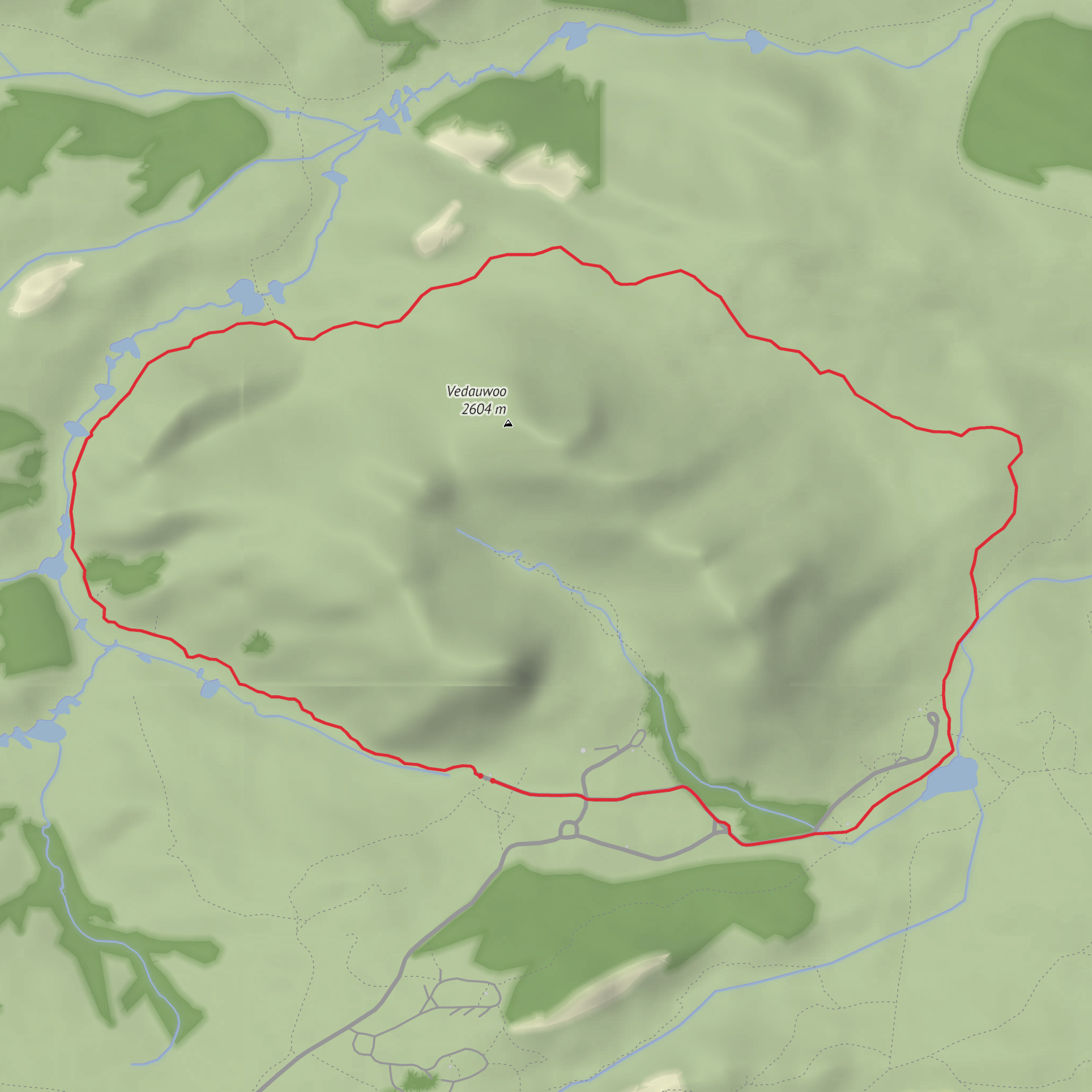 Turtle Rock Loop Trail mobile static map
