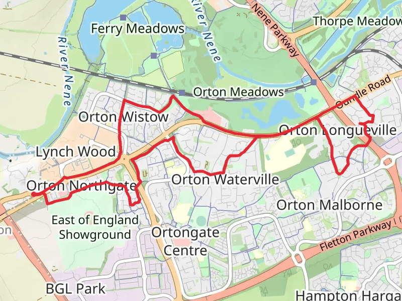 Orton Longueville Country Park Loop
