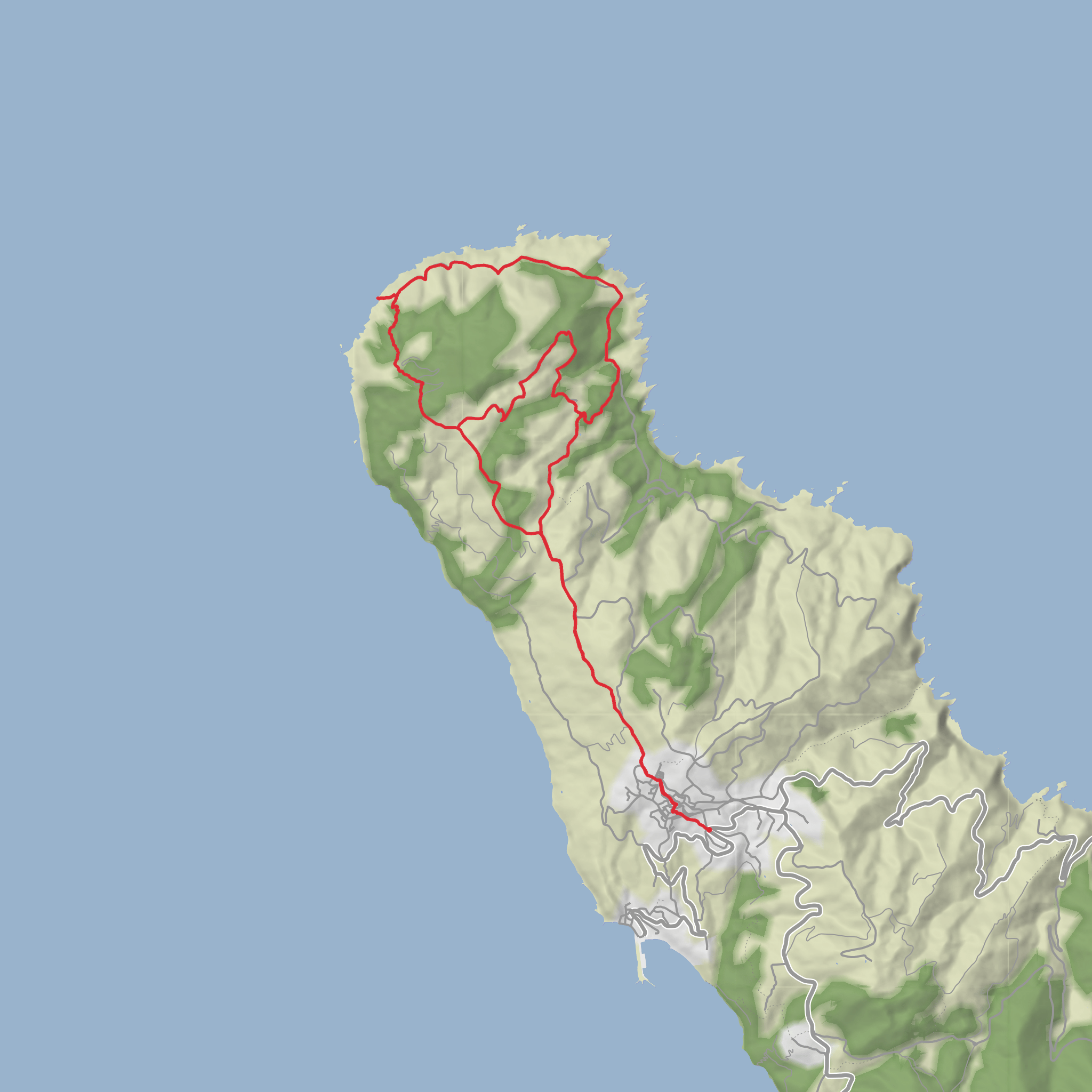 Glossa and Gourouni Lighthouse Loop mobile static map