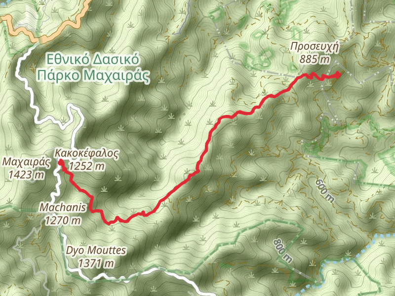 Kionia - Profitis Ilias Trail