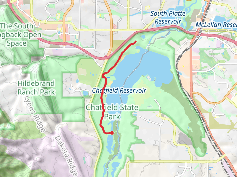 Chatfield Reservoir Westside via ADT - Colorado Out and Back