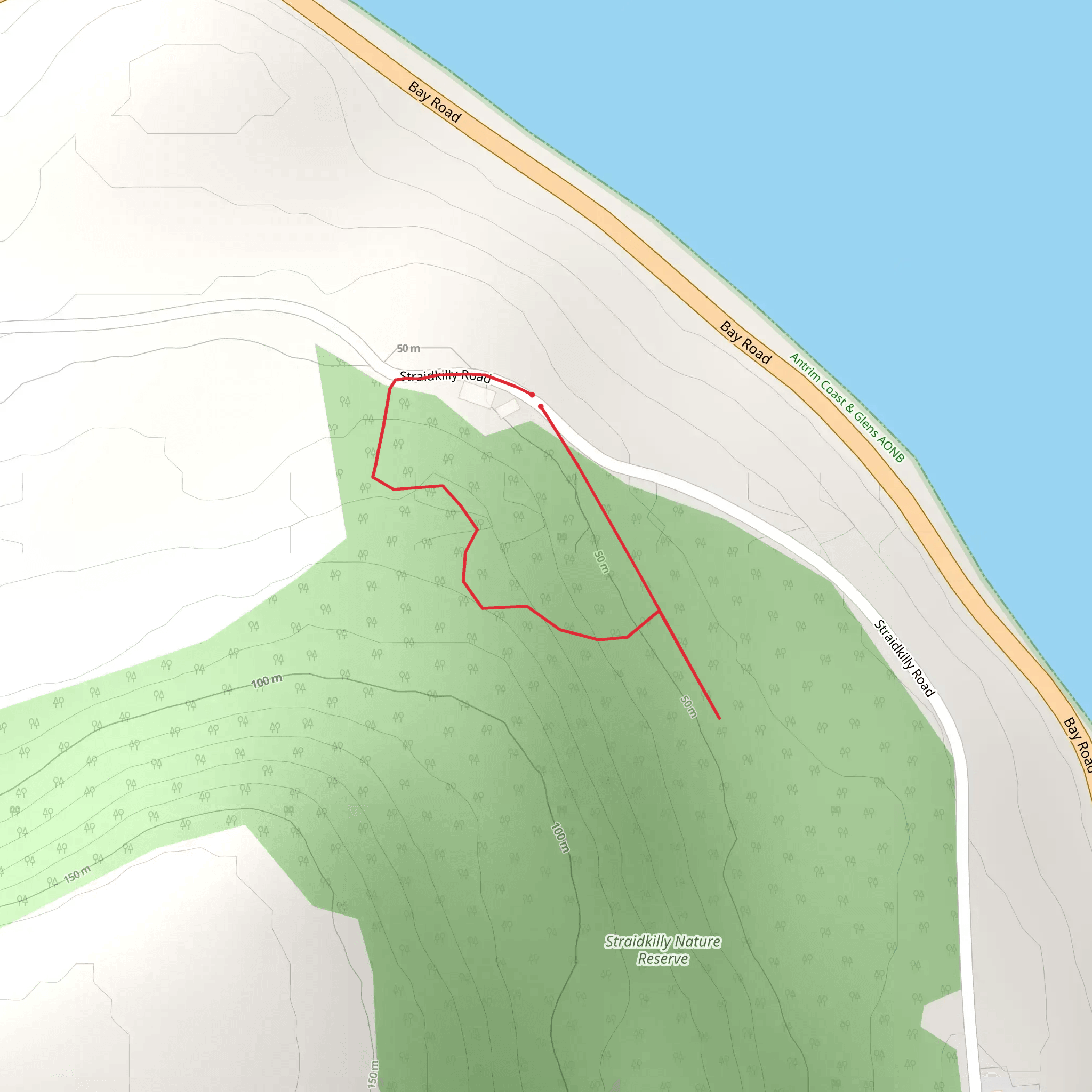 Straidkilly mobile static map