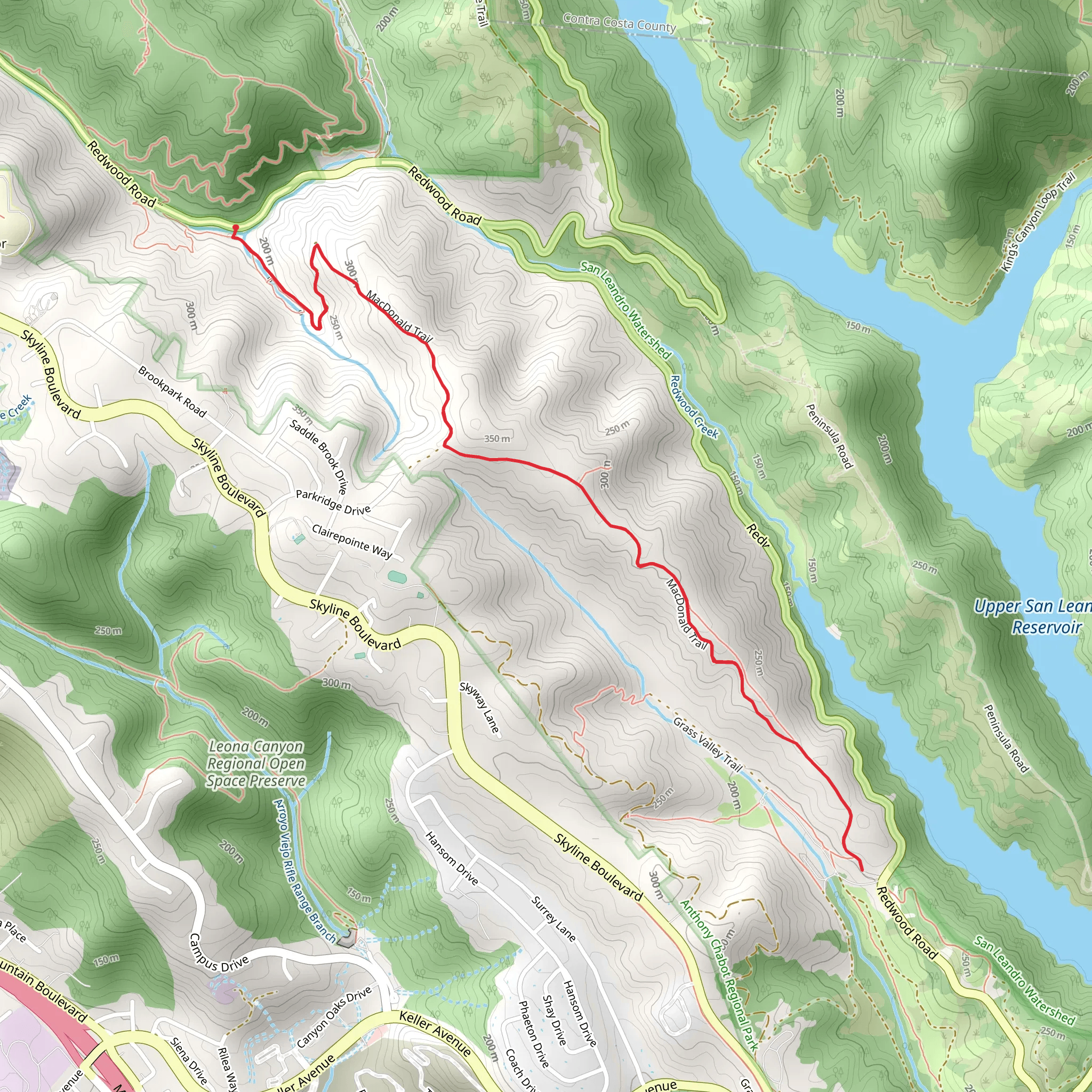 MacDonald Trail mobile static map