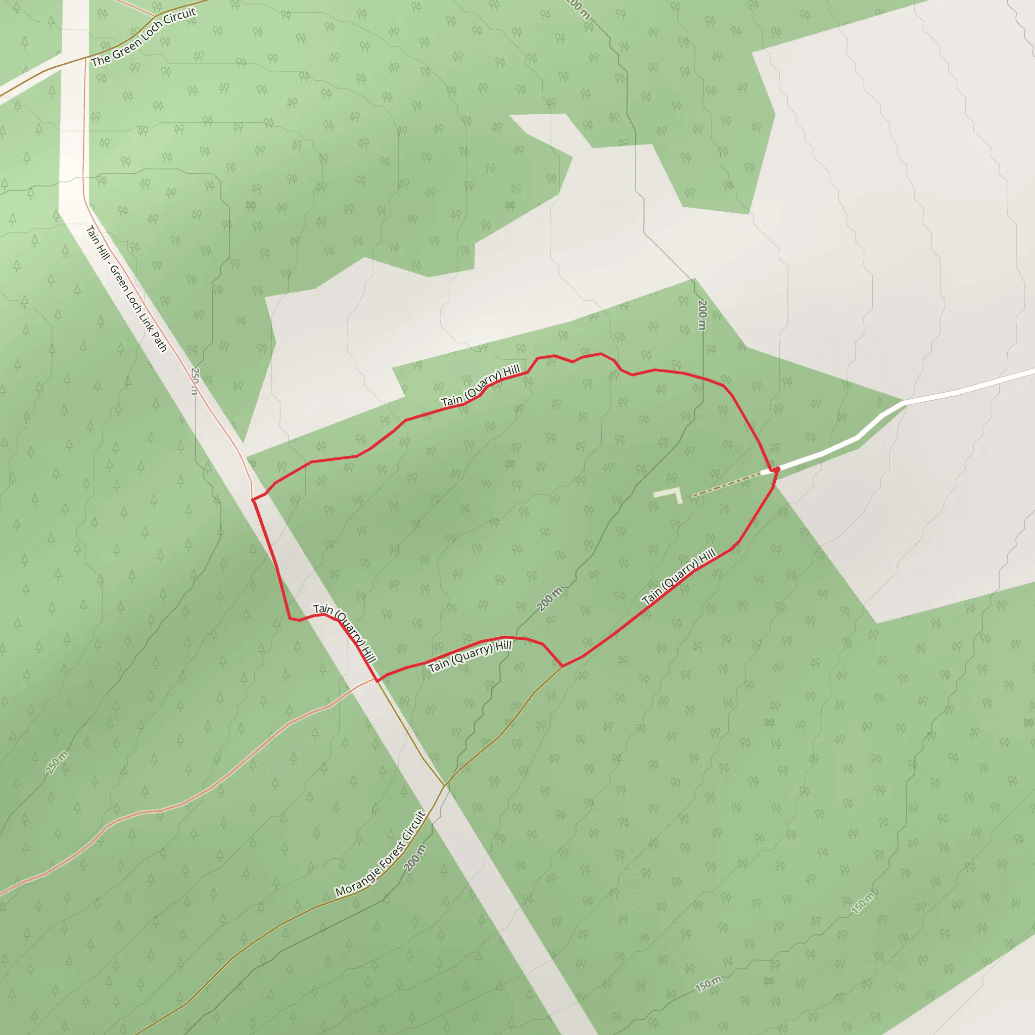 Pulpit Rock Loop Trail mobile static map